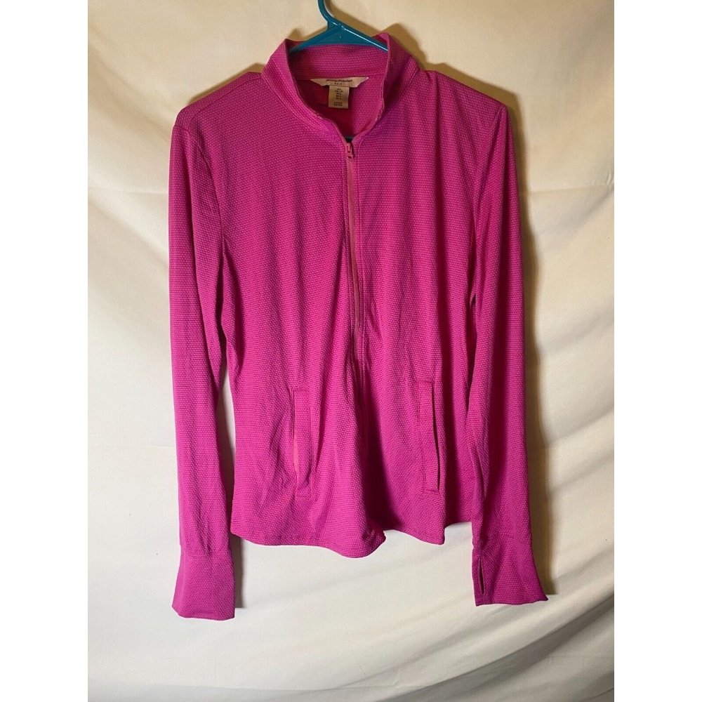 Tommy Bahama Hot Pink Zip-Front Lightweight Jacket